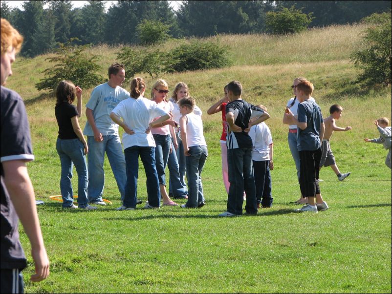 Helen blends in with the kids